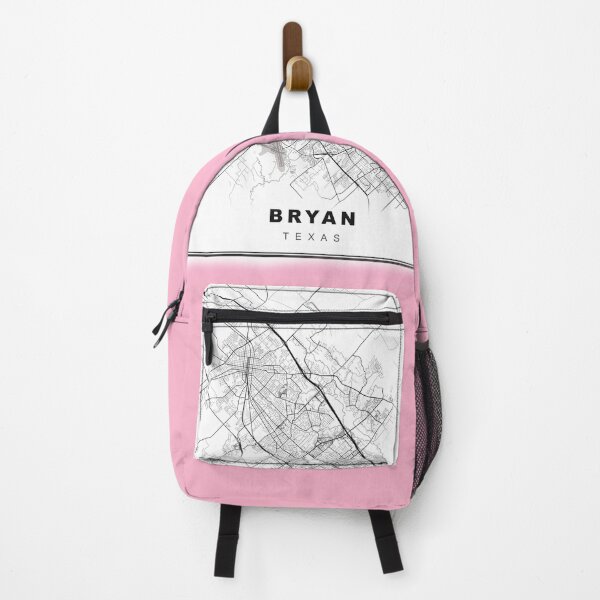 Item preview, Minimalist Pastel Pink Bryan Map designed and sold by Tamas Das.