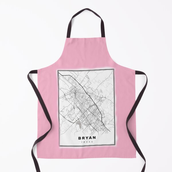 Item preview, Minimalist Pastel Pink Bryan Map designed and sold by Tamas Das.