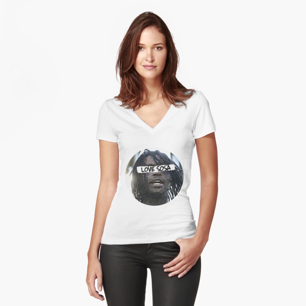 Chief Keef Love Sosa Women S Fitted V Neck T Shirt By Golzer