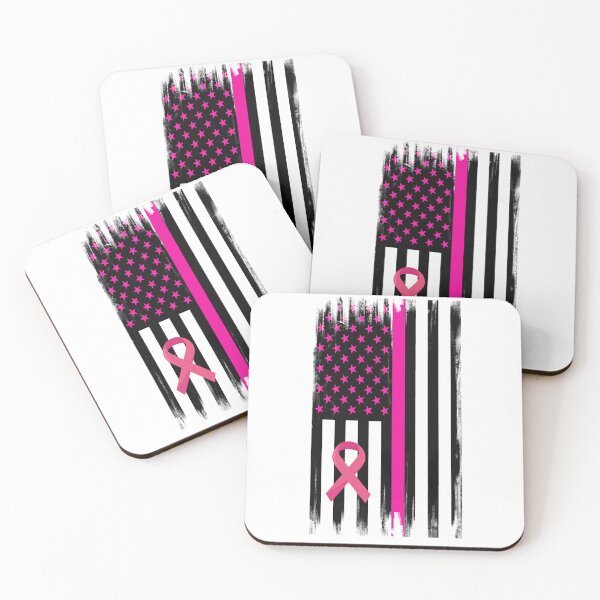 Item preview, Patriotic American Flag Breast Cancer Awareness designed and sold by Cute Shark.