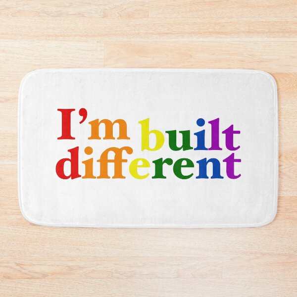 Item preview, I’m built different |  Rainbow typography, design designed and sold by Giovanni-c.