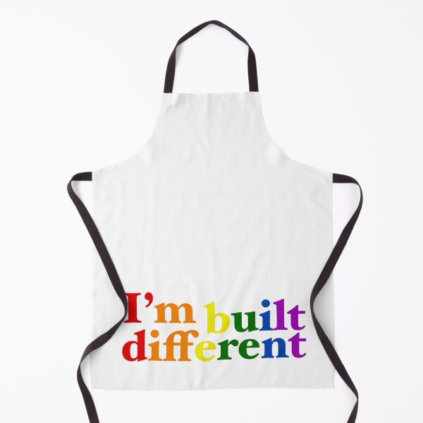 Item preview, I’m built different | Rainbow typography, design designed and sold by Giovanni-c.