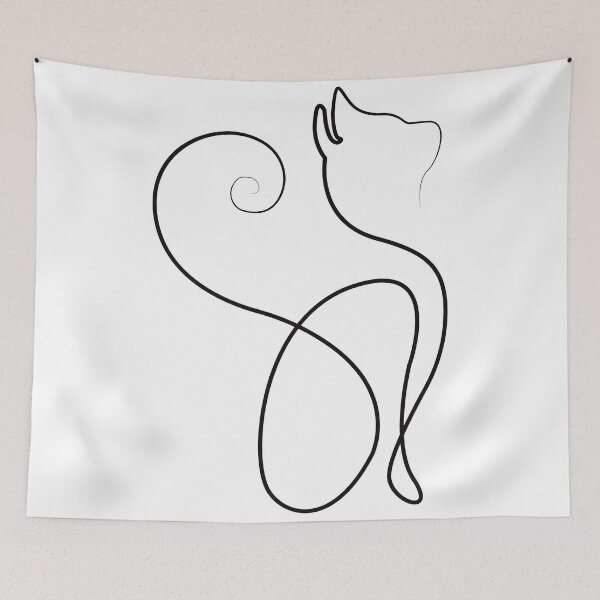 Item preview, Cat Line Art designed and sold by RUMI-ART-PLANET.