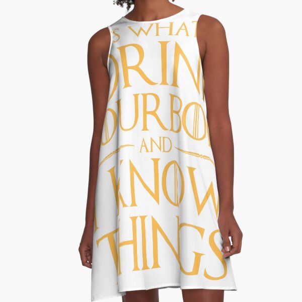 Item preview, I Drink Bourbon and I Know Things T-Shirt designed and sold by AlienFrogTees.