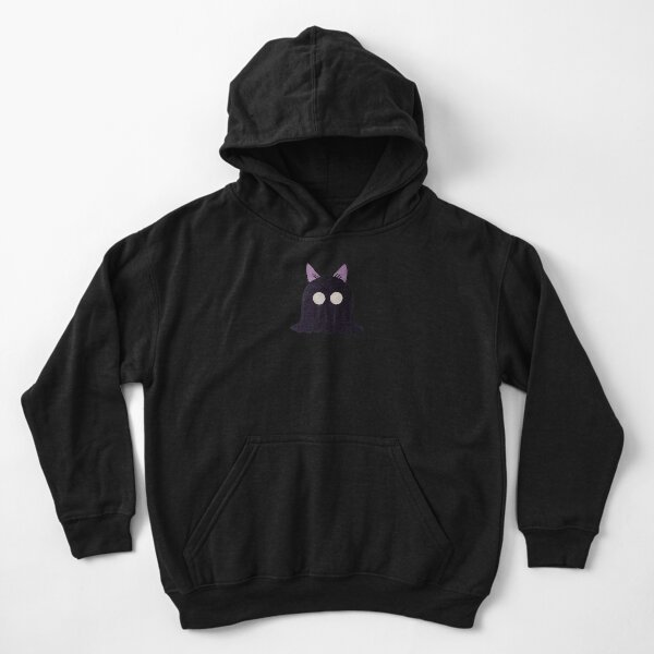 Tiny ghost with cat ears Kid Pullover Hoodie