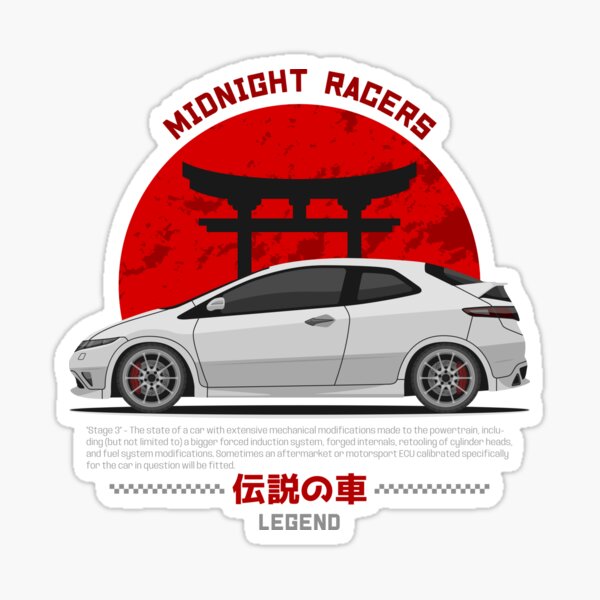 Vinyl Racing Decal Sticker For Type R Logo Honda Civic Acura Auto Car Turbo  JDM