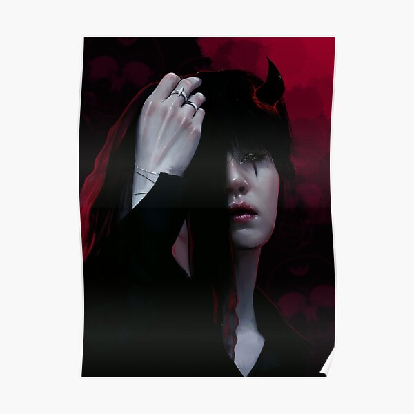 pintura del demonio de suga Póster