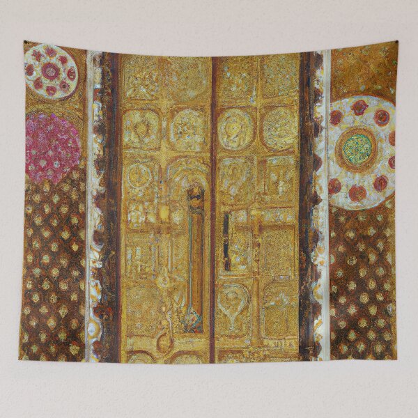 Item preview, Gustav Klimt Moroccan Doors designed and sold by maniacfitness.