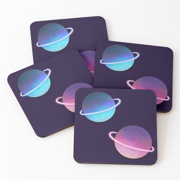 Item preview, Twin Planets blue and pink designed and sold by Panda-Cloud.