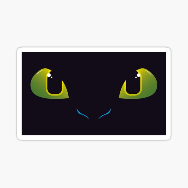 Night Fury Eyes (How to Train Your Dragon) - Night Fury Eyes - Sticker