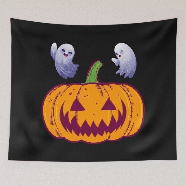 Item preview, Halloween pumpkin and ghost designed and sold by blip1337.