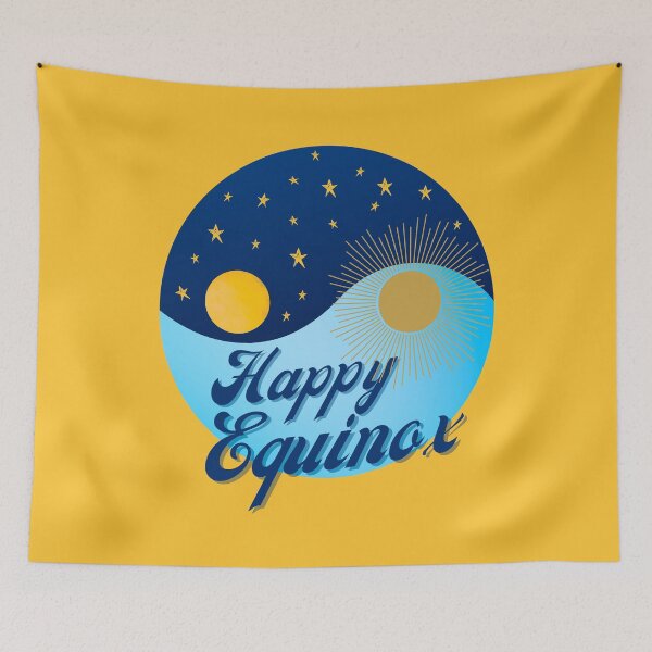 Item preview, Happy Equinox - Sun and Moon Yin and Yang designed and sold by humnoo.