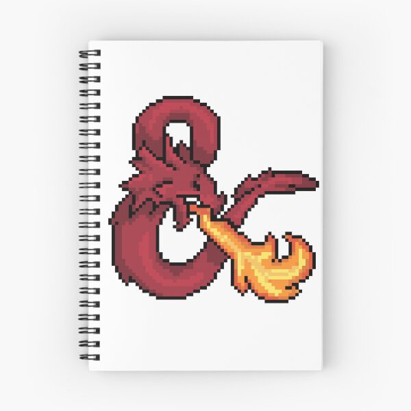Item preview, D&D logo shaded designed and sold by Little Crows Trinkets.
