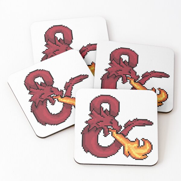 Item preview, D&D logo shaded designed and sold by Little Crows Trinkets.