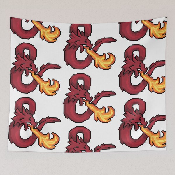 Item preview, D&D logo shaded designed and sold by Little Crows Trinkets.