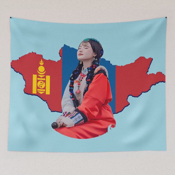 Item preview, Mongolian woman in national clothing designed and sold by AlexSin.