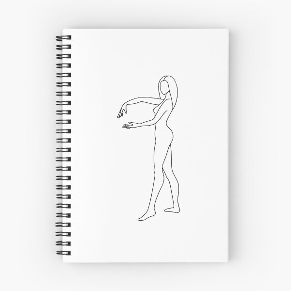 Item preview, One line hand drawn woman. Single line female body designed and sold by AnmarkArt.
