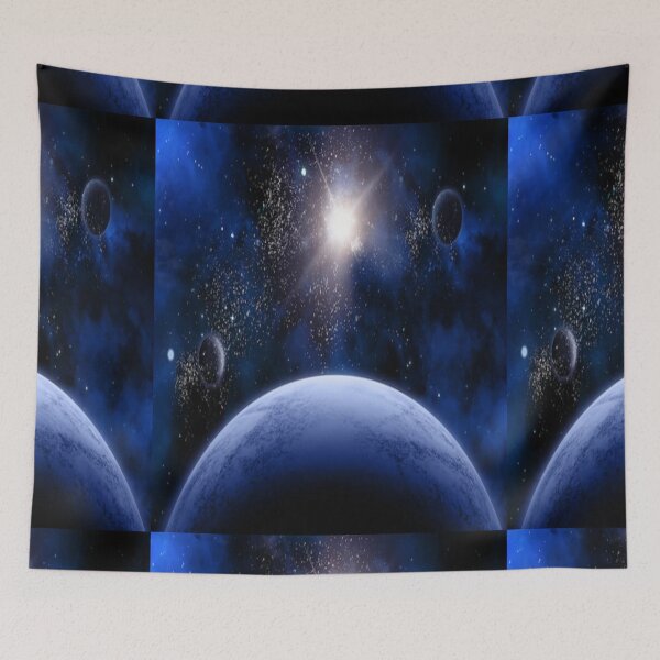 Item preview,  Cool blue nebula galaxy outer space Universe designed and sold by BEAUTY ⭐⭐⭐⭐⭐.