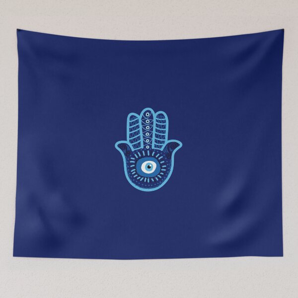 Item preview, Arabic Blue Hamsa Evil Eye Protection  designed and sold by euphoriashop4.