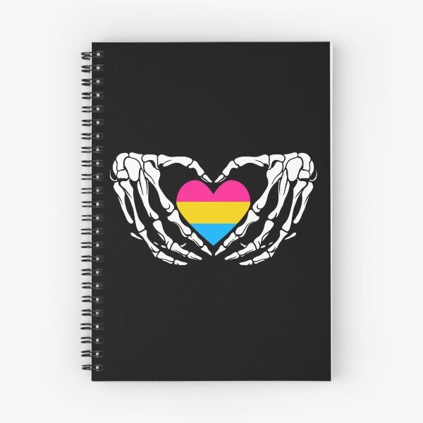 Item preview, Orgullo Pansexual Esqueleto Halloween Pan Goth Corazón designed and sold by prideXrainbow.