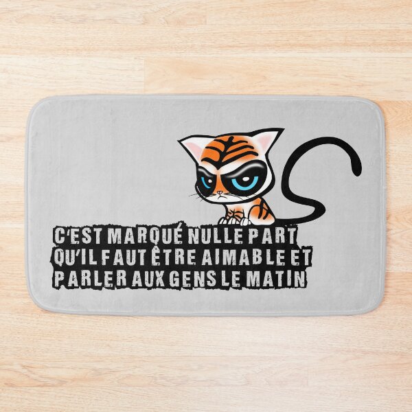 Item preview, It's written nowhere that you have to be friendly and talk to people in the morning, sulky cat designed and sold by NolDesigns.