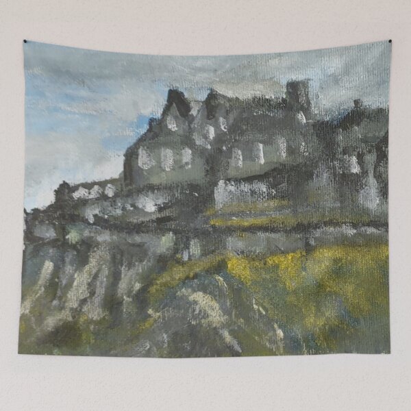 Item preview, Edinburgh Castle Scotland painting  designed and sold by WorldOfWendyArt.