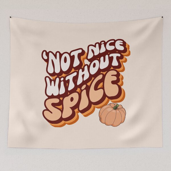 Item preview, Retro Style Pumpkin Spice Lover ‘Not Nice Without Spice designed and sold by Mumzy2many.