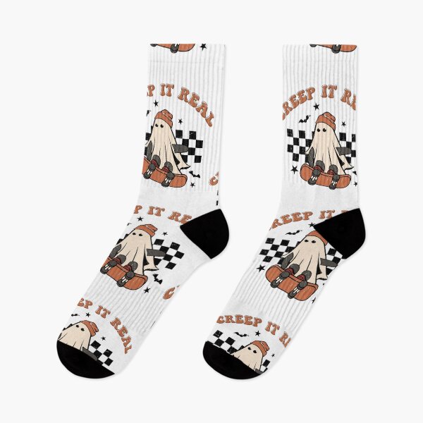 Item preview, Creep It Real Ghost Vintage Retro Halloween Fall Season designed and sold by ambaart.