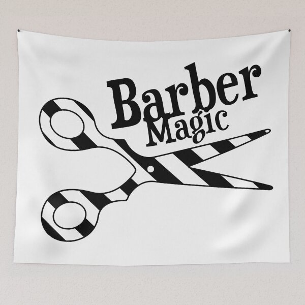 Item preview, Barber Magic - black and white designed and sold by XOOXOO.