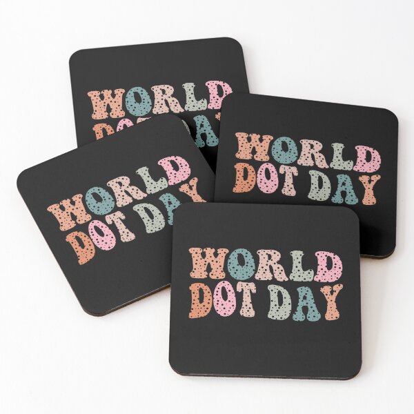 Item preview, Funny Groovy World Dot Day Quote Wavy Text Design Polka Dots Day designed and sold by ghostsanda.