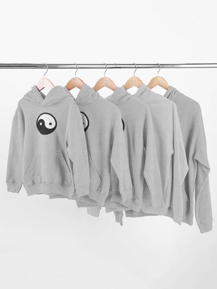 Alternate view of Yin Yang symbol Gift Kids Pullover Hoodie
