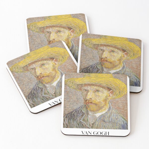 Item preview, Self-Portrait with a Straw Hat with text designed and sold by MurellosArt.