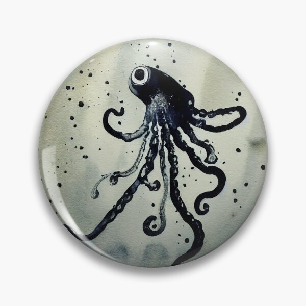 Item preview, Squid shooting ink, inkwash designed and sold by recollectionsv.