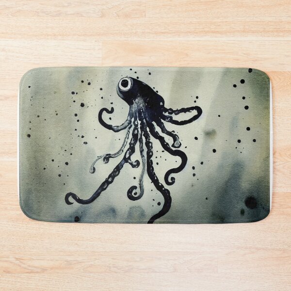 Item preview, Squid shooting ink, inkwash designed and sold by recollectionsv.
