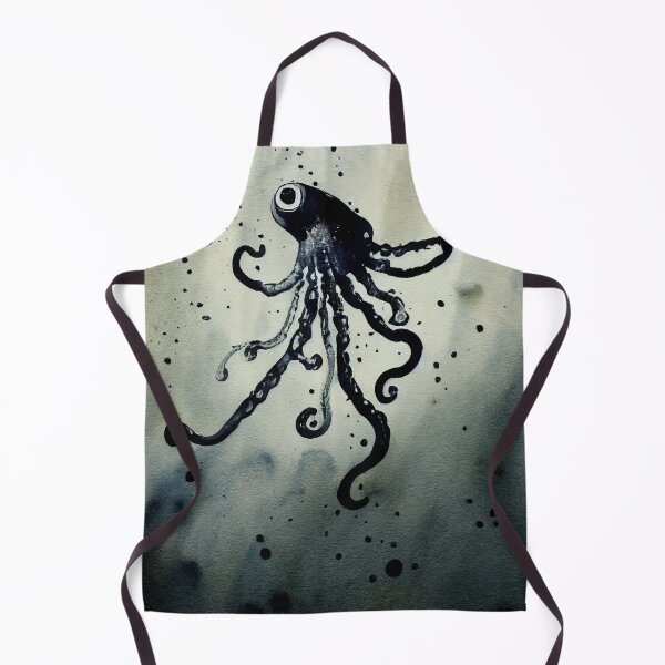 Item preview, Squid shooting ink, inkwash designed and sold by recollectionsv.