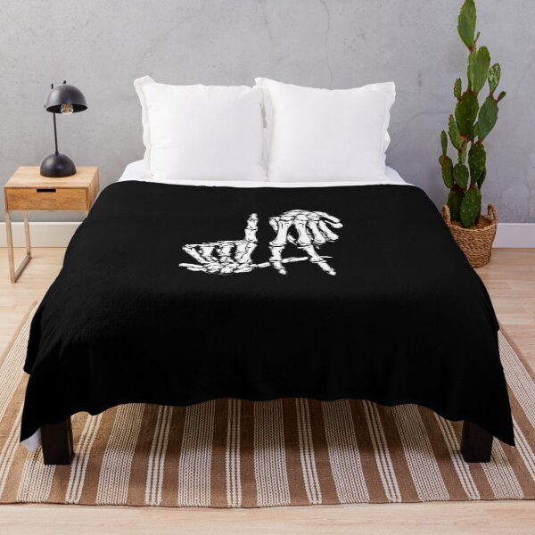 Item preview, La Hand Sign Lazy DIY Halloween Costume Skeleton T-Shirt designed and sold by TamaraBoogar.