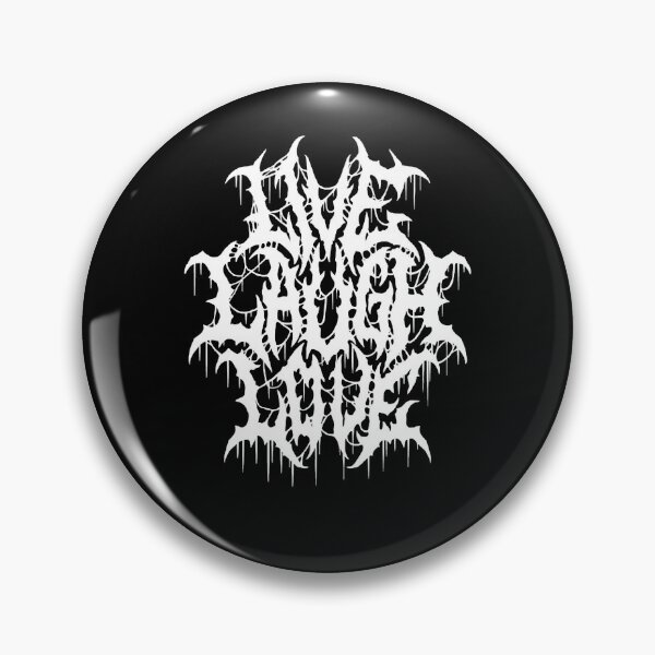 Item preview, Live Laugh Love Black Metal Parody Funny Typography T-Shirt designed and sold by TamaraBoogar.