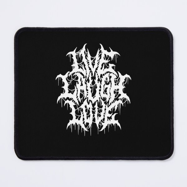 Item preview, Live Laugh Love Black Metal Parody Funny Typography T-Shirt designed and sold by TamaraBoogar.