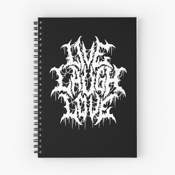 Item preview, Live Laugh Love Black Metal Parody Funny Typography T-Shirt designed and sold by TamaraBoogar.