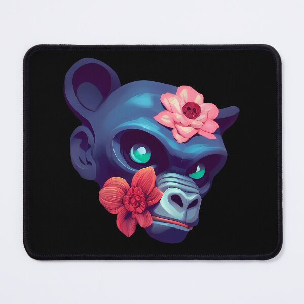 Item preview, Monkey Head And Flowers designed and sold by nuel-art.