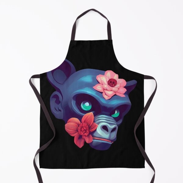 Item preview, Monkey Head And Flowers designed and sold by nuel-art.