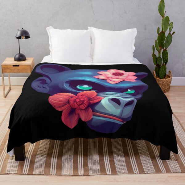 Item preview, Monkey Head And Flowers designed and sold by nuel-art.