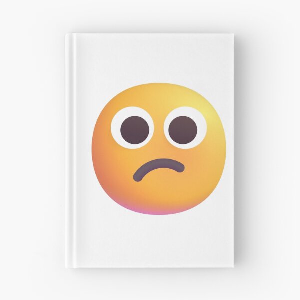 Item preview, Puzzled face emoji - large designed and sold by abroadDesigns.