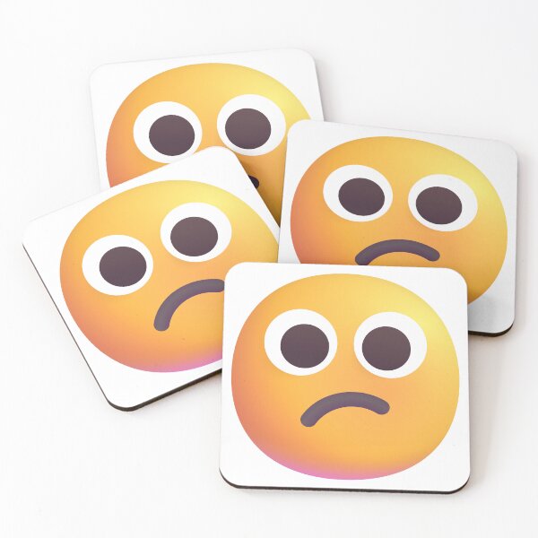 Item preview, Puzzled face emoji - large designed and sold by abroadDesigns.