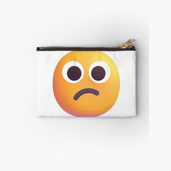 Item preview, Puzzled face emoji - large designed and sold by abroadDesigns.