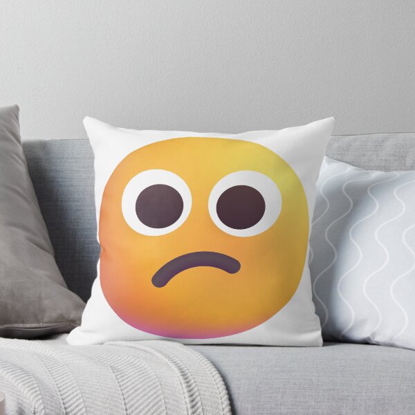 Item preview, Puzzled face emoji - large designed and sold by abroadDesigns.