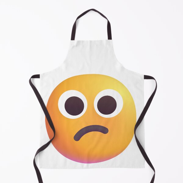 Item preview, Puzzled face emoji - large designed and sold by abroadDesigns.