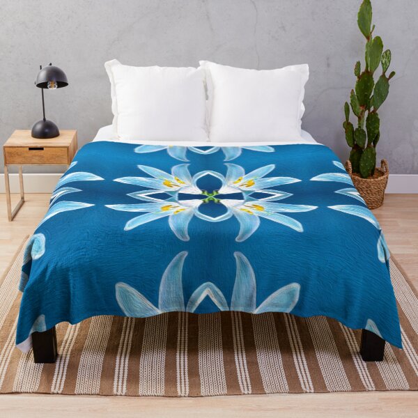 Item preview, Blue Lily Pattern designed and sold by Patternflower.