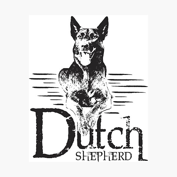 Item preview, Dutchie -Dutch Shepherd designed and sold by k9printart.