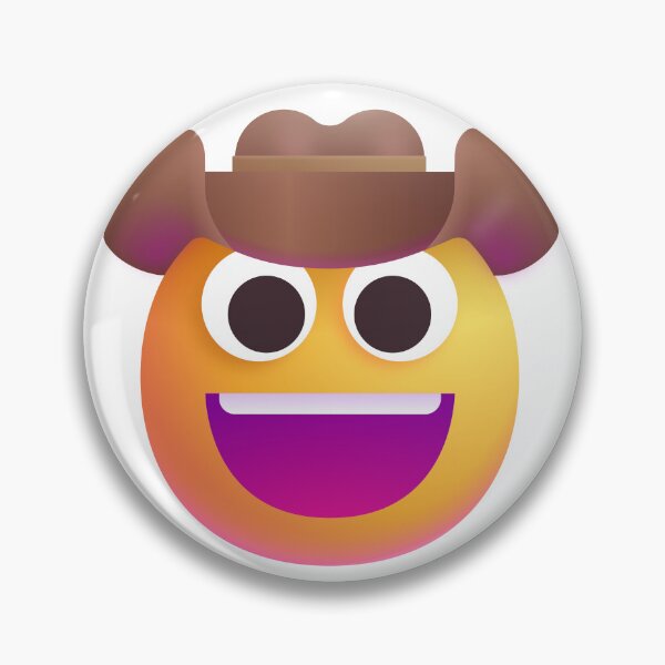 Item preview, Face with Cowboy Hat Emoji - Large designed and sold by abroadDesigns.